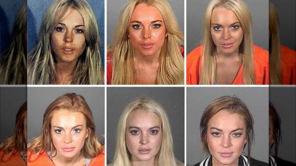Lindsay Lohan's mug shots